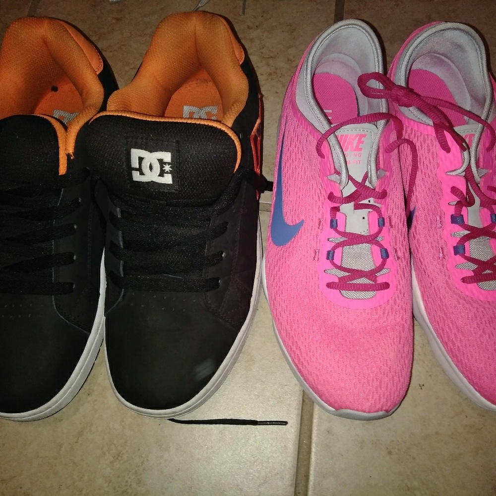 DC Mens shoes and Nike womens shoes